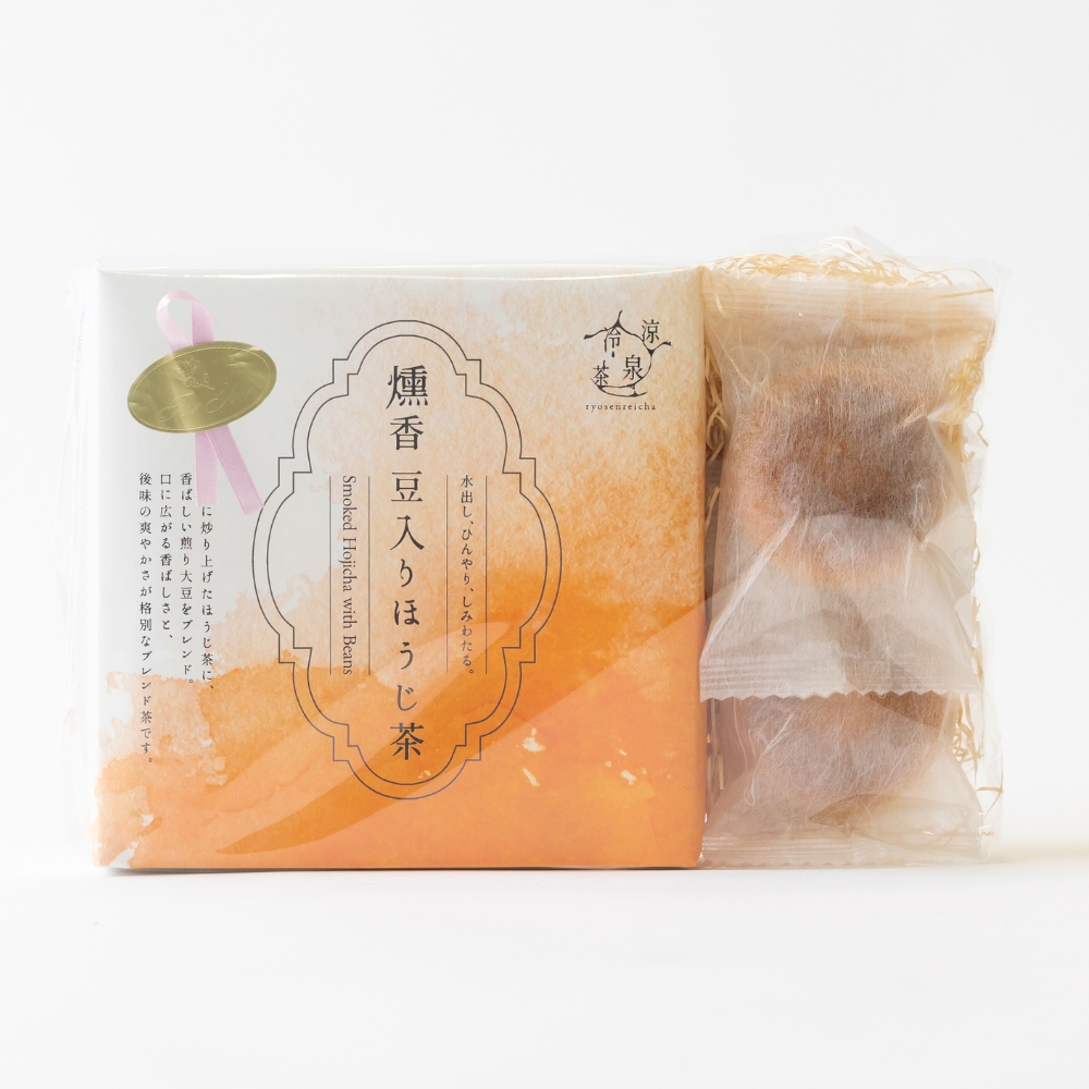 燻香 豆入りほうじ茶とほうじ茶まんじゅう